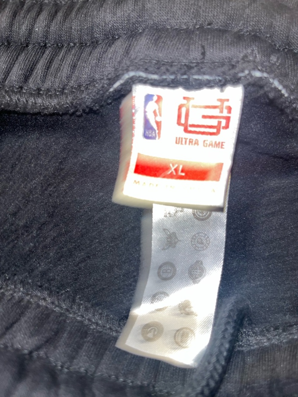 NBA Chicago Bulls Womens tear-away Jogger pants Side Snap Black Size XL - Picture 10 of 10